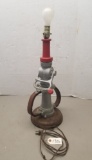 Vintage Akron Fire Nozzle Lamp
