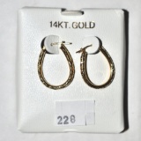 14k Earrings, .925 Sterling,
