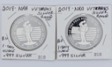 NRA Silver Rounds (2),