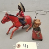 (2) Early Celluloid Wind-Up Toys