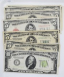 Red Seal notes, Fed. Reserve notes, (45 total face),
