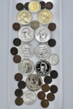 Tokens, Indian Cents, US Silver nickel, 40% silver quarter, half,