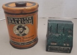 Early Sir Walter Tobacco Tin & Vintage Savings Ban