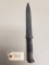 Unmarked Bayonet with Scabbard