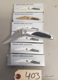 (6) New Maxam Liner Lock Knives