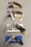 (4) Schrade Old Timer Folding Knives