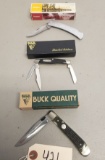 (3) New Buck Collector Knives