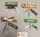 (4) New Remington Collector Knives