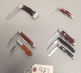 (7) Assorted Like New Folding Knives