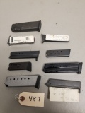 (9) Assorted Pistol Mags