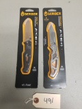 (2) New Gerber Folding Knives