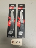 (2) New Ruger Hollow Point +P Folding Knives