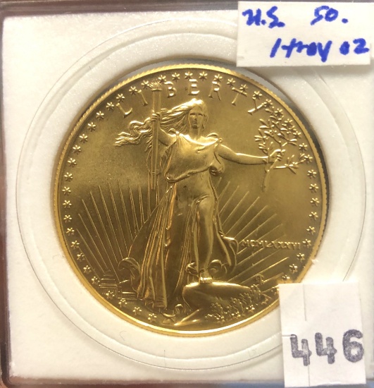 $50 US Gold Liberty. Online, cash or certified fun