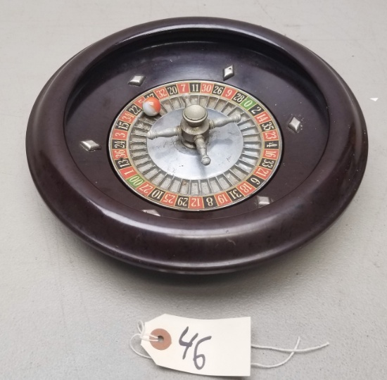 Vintage Bakelite Roulette Wheel