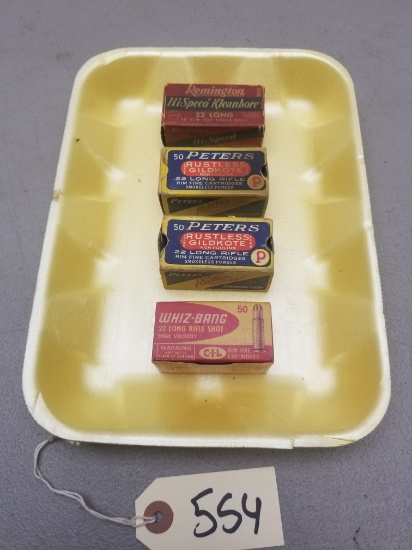 (4) Boxes of 22 Long Rifle Rounds