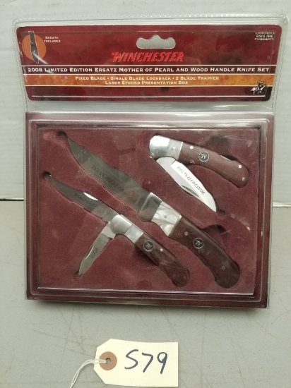 New Winchester 2008 Mother of Pearl Knife Set