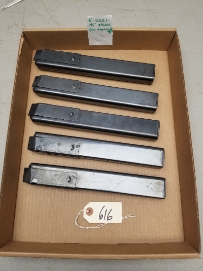 5 - U.S.G.I .45 Grease Gun Magazines