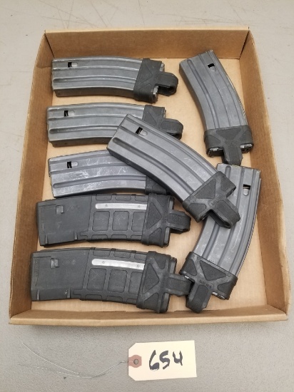 8 - Used AR-15 5.56 33-Round Magazines