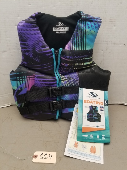 New Stearns Axis Women's Large Boating Vest