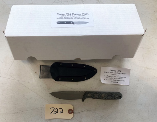 Entrek USA Made Knife "Backup Utility"