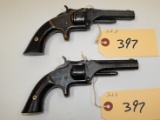 2 - Smith & Wesson Model 1 22 Cal Revolvers
