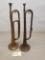 (2) Brass Bugles Including Boy Scouts