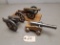 (3) Wooden / Brass Cannon Toys