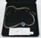 14k Necklace with Blue Topaz,