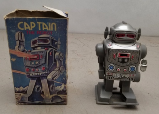 Antique Captain The Robot in Original Box