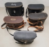 5-Pairs of Vintage Binoculars in Cases