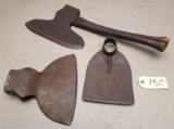 Early Hewing Axe & 2-Axe Heads