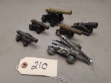 (6) Assorted Small Toy Cannons