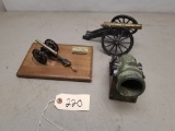 (3) Assorted Vintage Cannon Toys