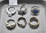 .925 Sterling Rings (6),