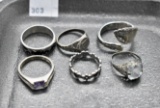 .925 Sterling Rings (6),