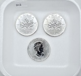 Canadian Silver Maple Leafs (3),