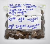 Wheat Cents, Indians (few),