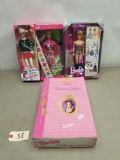 (4) Assorted Barbie Dolls in Boxes