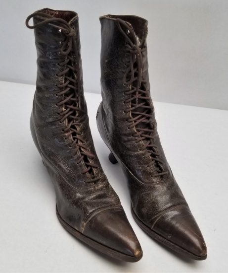 Antique Womens Leather Boots