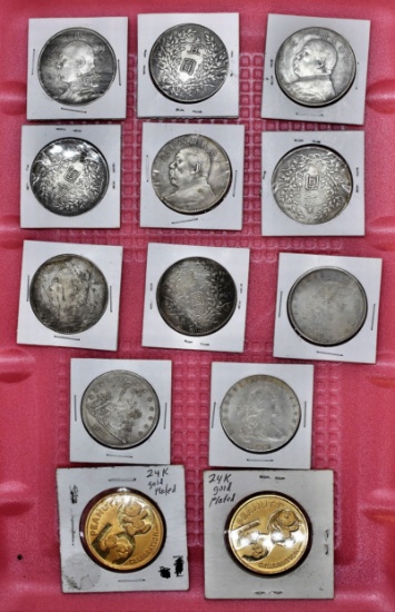 Coin Copies (11), 2 Medallions,