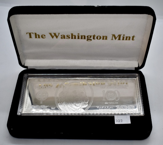 Washington Mint Silver Franklin Note,