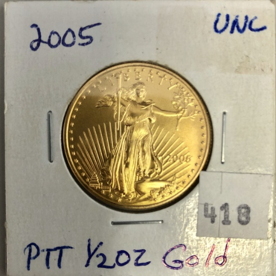 1/2 oz US Gold (certified funds or cash only)