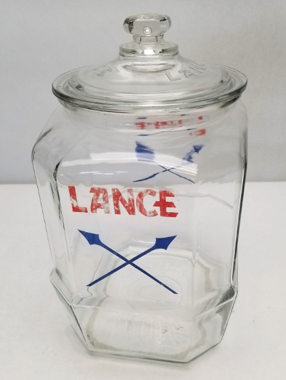 "Lance" Glass Snack Jar with Lid