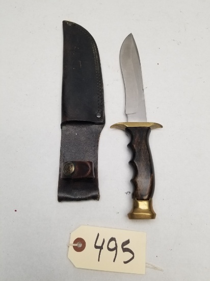 Muela Commando Fixed Blade Knife in Leather Sheath