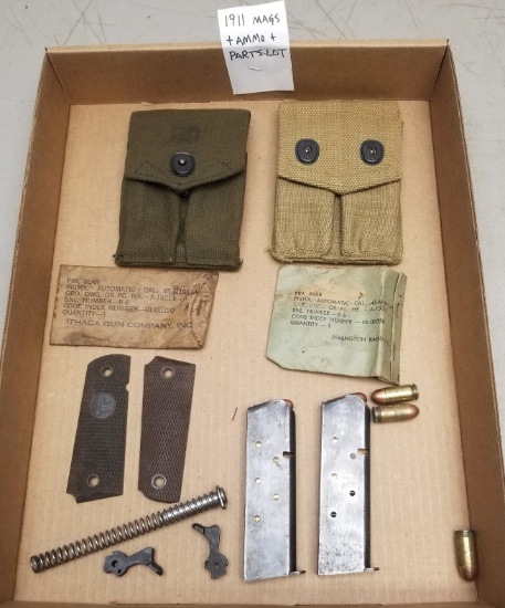1911 Mags, Parts & Ammo Lot