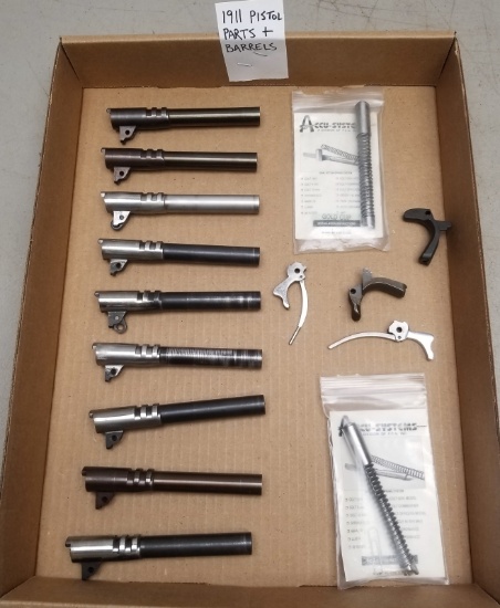 (9) 1911 Pistol Barrels & Parts