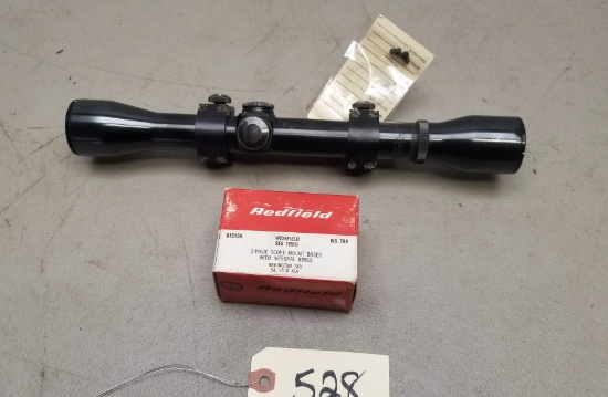 Weaver K4 60-B Scope W/ Scope Mounts