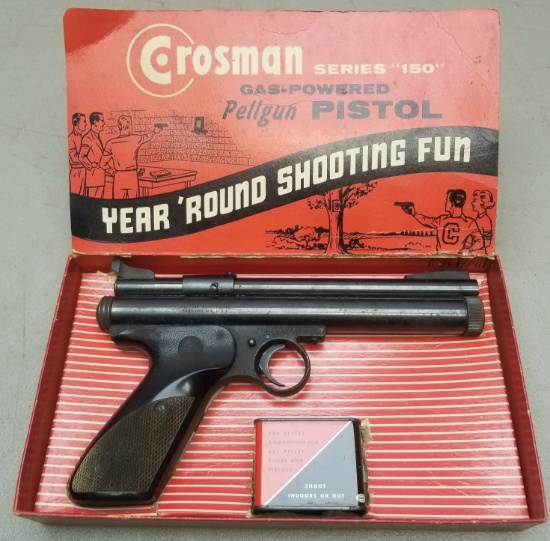 Crosman Model 150 .22 Cal Gas Pistol Pellutg