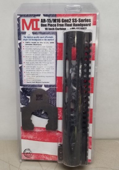 New MI Ar-15/M16 11" One Pc Free Float  Hand Gaurd