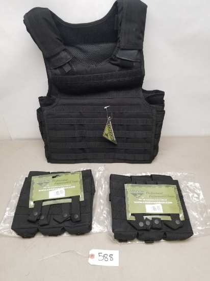 Condor Quick release Tactical Vest & 2 Mag Holders